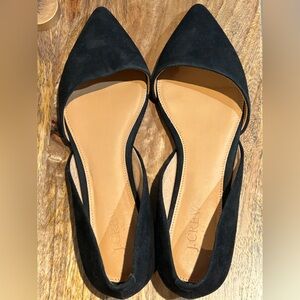 J. Crew Black Suede Heels